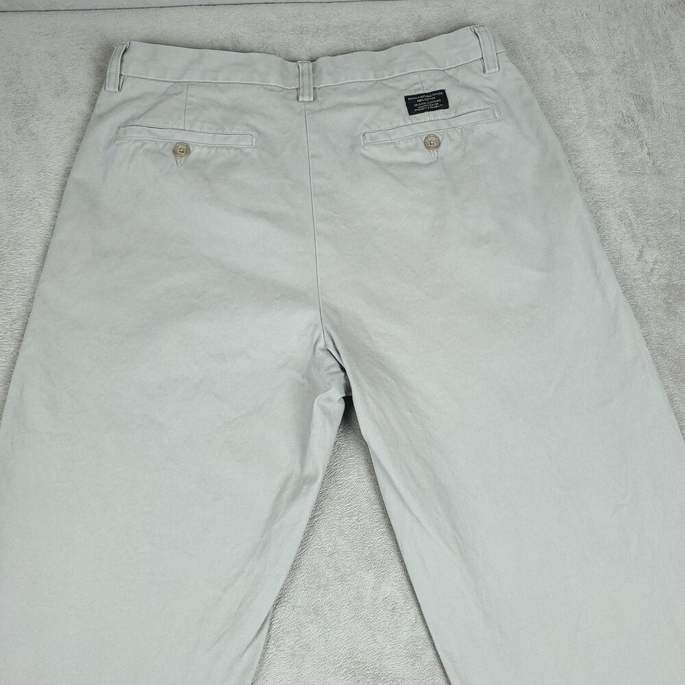 Banana Republic Dawson Pants Men's 33x34 Beige Relaxed Fit 100% Cotton - Picture 11 of 14